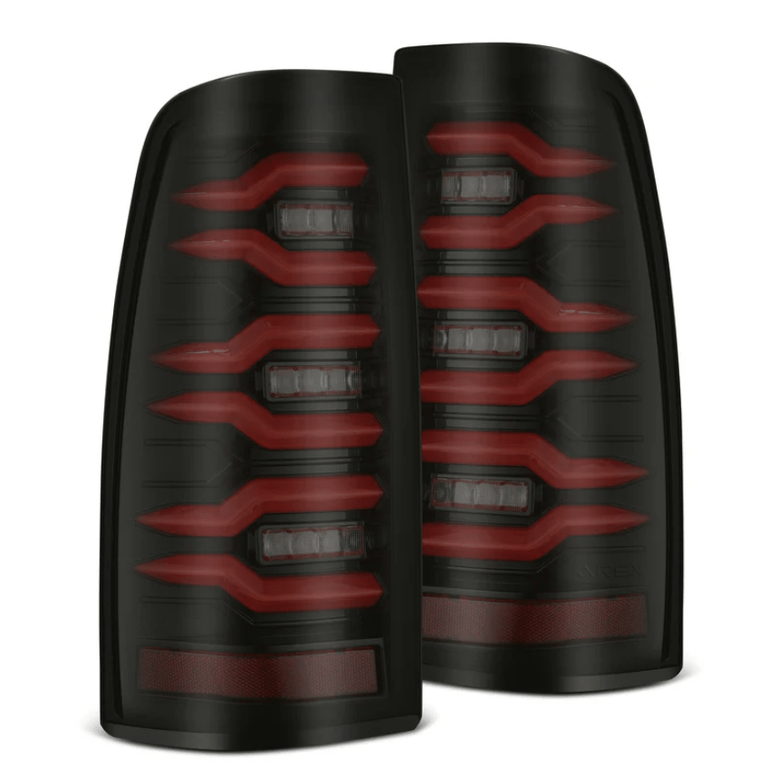 Chevrolet Silverado/ GMC Sierra LUXX-Series LED Taillights Black Red 1999-2006